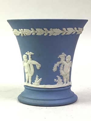 Lot 55 - TWO PIECES OF WEDGWOOD JASPER WARE