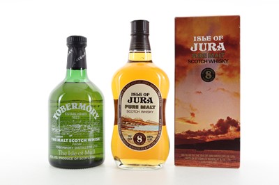 Lot 8 - JURA 8 YEAR OLD 26 2/3 FL OZ AND TOBERMORY 75CL