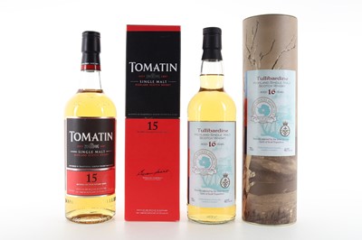 Lot 33 - TOMATIN 15 YEAR OLD AND TULLIBARDINE 16 YEAR OLD SPIRIT OF SCOTT EXPEDITION