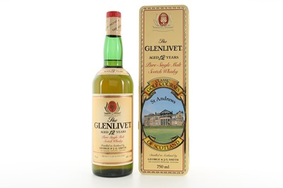 Lot 303 - GLENLIVET 12 YEAR OLD CLASSIC GOLF COURSES OF SCOTLAND - ST ANDREWS 75CL