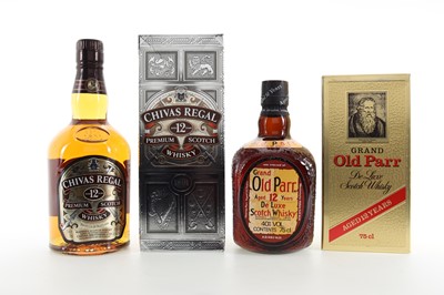 Lot 37 - GRAND OLD PARR 12 YEAR OLD 75CL AND CHIVAS REGAL 12 YEAR OLD