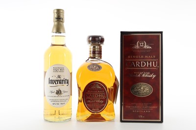 Lot 77 - CARDHU 12 YEAR OLD 1L AND INVERARITY 10 YEAR OLD