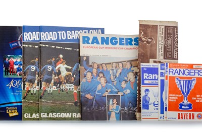 Lot 1806 - RANGERS F.C., COLLECTION RELATING TO THE 1972 EUROPEAN CUP WINNERS' CUP RUN