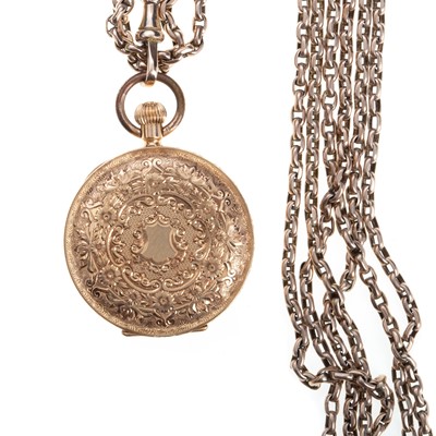 Lot 808 - EIGHTEEN CARAT GOLD FOB WATCH