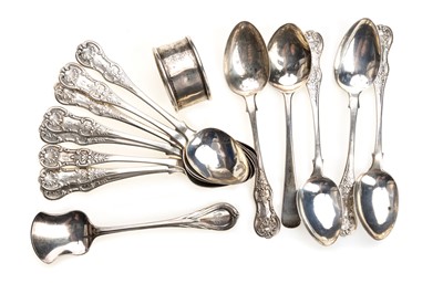 Lot 1069 - SET OF TEN VICTORIAN SILVER TEASPOONS