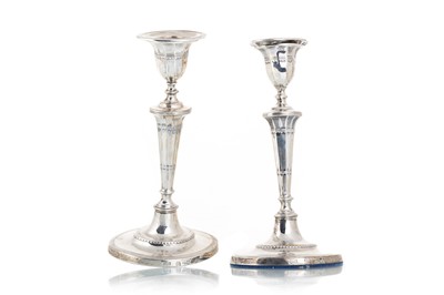 Lot 1074 - PAIR OF VICTORIAN SILVER CANDLESTICKS