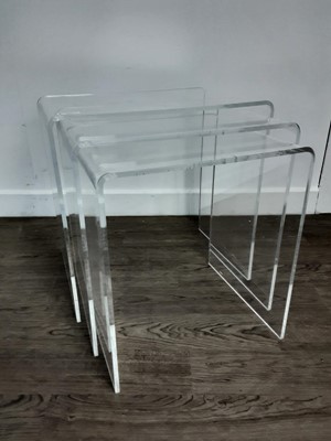 Lot 107 - NEST OF PERSPEX TABLES
