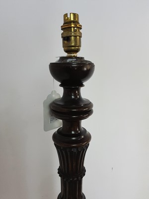 Lot 402 - OAK STANDARD LAMP