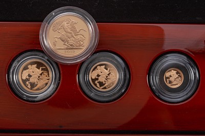 Lot 6 - ELIZABETH II GOLD FOUR COIN SOVEREIGN SET