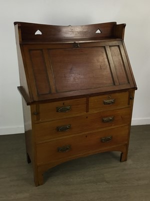 Lot 354 - MAHOGANY ARTS AND CRAFTS BUREAU