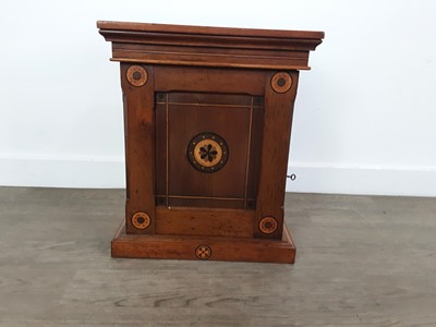 Lot 1484 - INLAID WALNUT TABLE CABINET