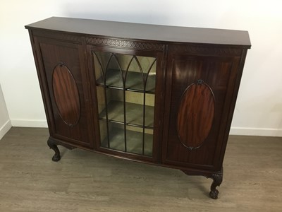 Lot 347 - MAHOGANY DISPLAY CABINET