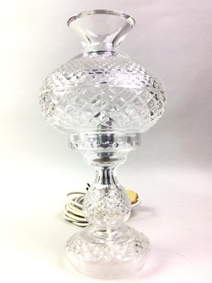 Lot 344 - CRYSTAL TABLE LAMP