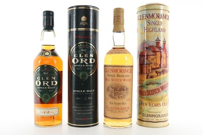 Lot 141 - GLEN ORD 12 YEAR OLD AND GLENMORANGIE 10 YEAR OLD