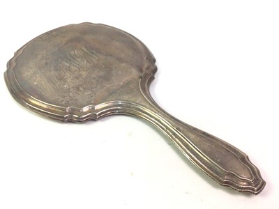 Lot 314 - SILVER BACKED HAND MIRROR