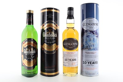 Lot 151 - GLENGOYNE 10 YEAR OLD JOLOMO AND GLENFIDDICH SPECIAL RESERVE