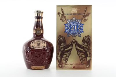 Lot 160 - CHIVAS ROYAL SALUTE 21 YEAR OLD RUBY DECANTER