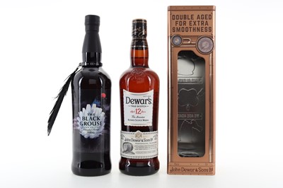 Lot 173 - BLACK GROUSE ALPHA AND DEWAR'S 12 YEAR OLD ANCESTOR