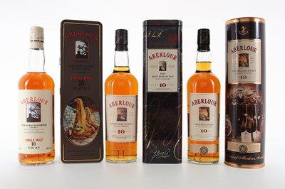 Lot 178 - 3 BOTTLES OF ABERLOUR 10 YEAR OLD