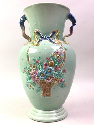 Lot 482 - CLARICE CLIFF FOR NEWPORT DOUBLE HANDLED VASE