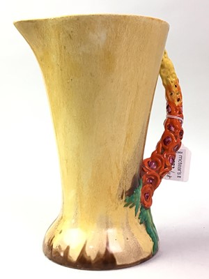 Lot 572 - CLARICE CLIFF BIZARRE PITCHER