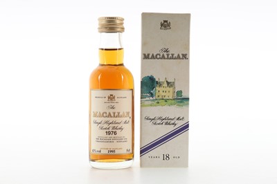 Lot 206 - MACALLAN 1976 18 YEAR OLD MINIATURE