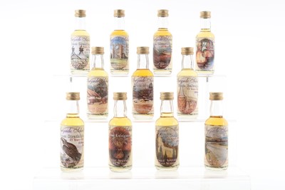 Lot 220 - 11 WHISKY CONNOISSEUR SPEYSIDE SELECT SERIES MINIATURES