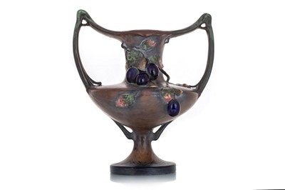 Lot 414 - AMPHORA, AUSTRIAN ART NOUVEAU VASE