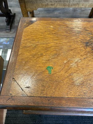 Lot 1486 - VICTORIAN OAK HABERDASHERY COUNTER TOP CHEST