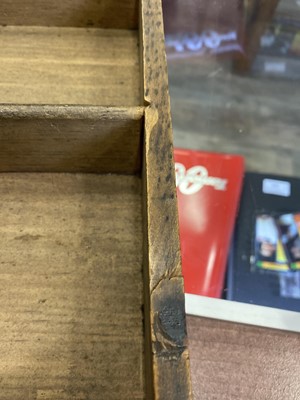 Lot 1486 - VICTORIAN OAK HABERDASHERY COUNTER TOP CHEST