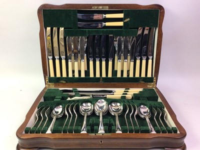 Lot 578 - SUITE OF SILVER PLATED CUTLERY