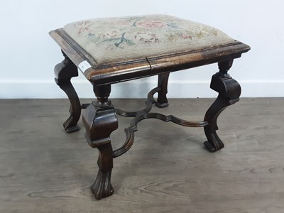 Lot 363 - STAINED OBLONG STOOL