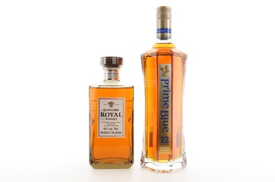 Lot 366 - SUNTORY ROYAL AND PRIME BLUE 12 YEAR OLD