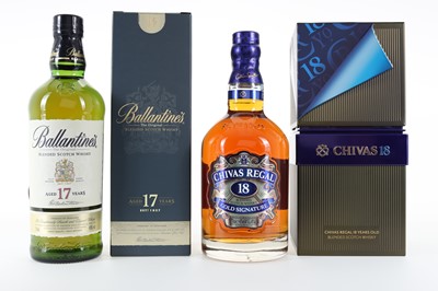 Lot 45 - CHIVAS REGAL 18 YEAR OLD 75CL AND BALLANTINE'S 17 YEAR OLD 75CL