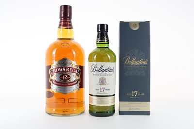 Lot 847 - BALLANTINE'S 17 YEAR OLD 75CL AND CHIVAS REGAL 12 YEAR OLD 2L