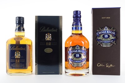 Lot 133 - CHIVAS REGAL 18 YEAR OLD AND BALLANTINE'S 12 YEAR OLD