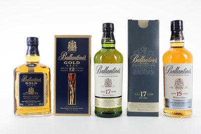 Lot 165 - BALLANTINE'S 17 YEAR OLD, 15 YEAR OLD AND 12 YEAR OLD