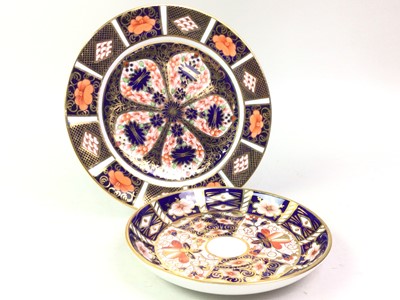 Lot 372 - TWO ROYAL CROWN DERBY SIDE PLATES