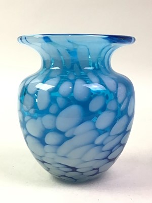 Lot 491 - MDINA BLUE GLASS VASE