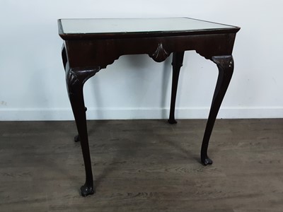 Lot 311 - STAINED MAHOGANY SILVER TABLE