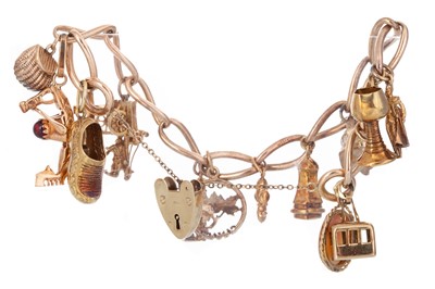 Lot 512 - GOLD CHARM BRACELET