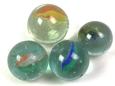 Lot 604 - COLLECTION OF GLASS MARBLES