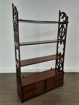 Lot 507 - REPRODUCTION OPEN BOOKCASE