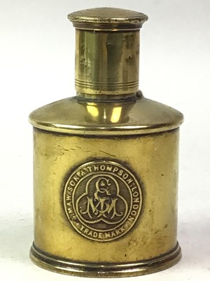 Lot 517 - MAWSON & THOMPSON BRASS TABLE LIGHTER