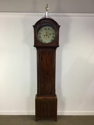 Lot 1052 - GEORGE III MAHOGANY LONGCASE CLOCK