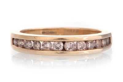 Lot 534 - DIAMOND HALF ETERNITY RING