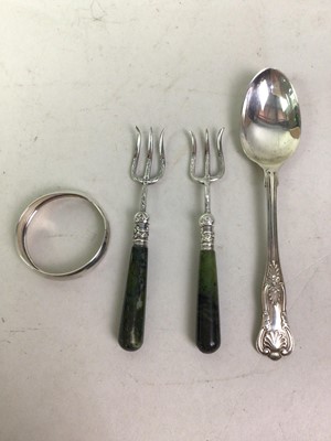 Lot 243 - SILVER FLATWARE