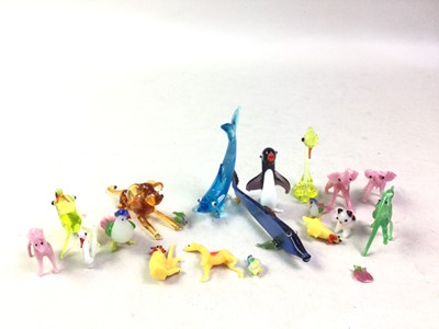 Lot 22 - GROUP OF MURANO STYLE ANIMAL FIGURES