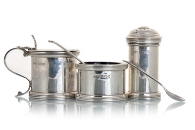 Lot 1101 - ELIZABETH II SILVER CRUET SET