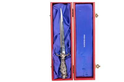 Lot 1089 - ELIZABETH II SILVER HANDLED LETTER OPENER